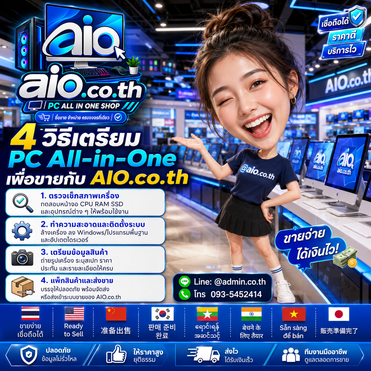 4 วิธีเตรียม PC All-in-One Apple และ iMac เพื่อขายกับ AIO.CO.TH